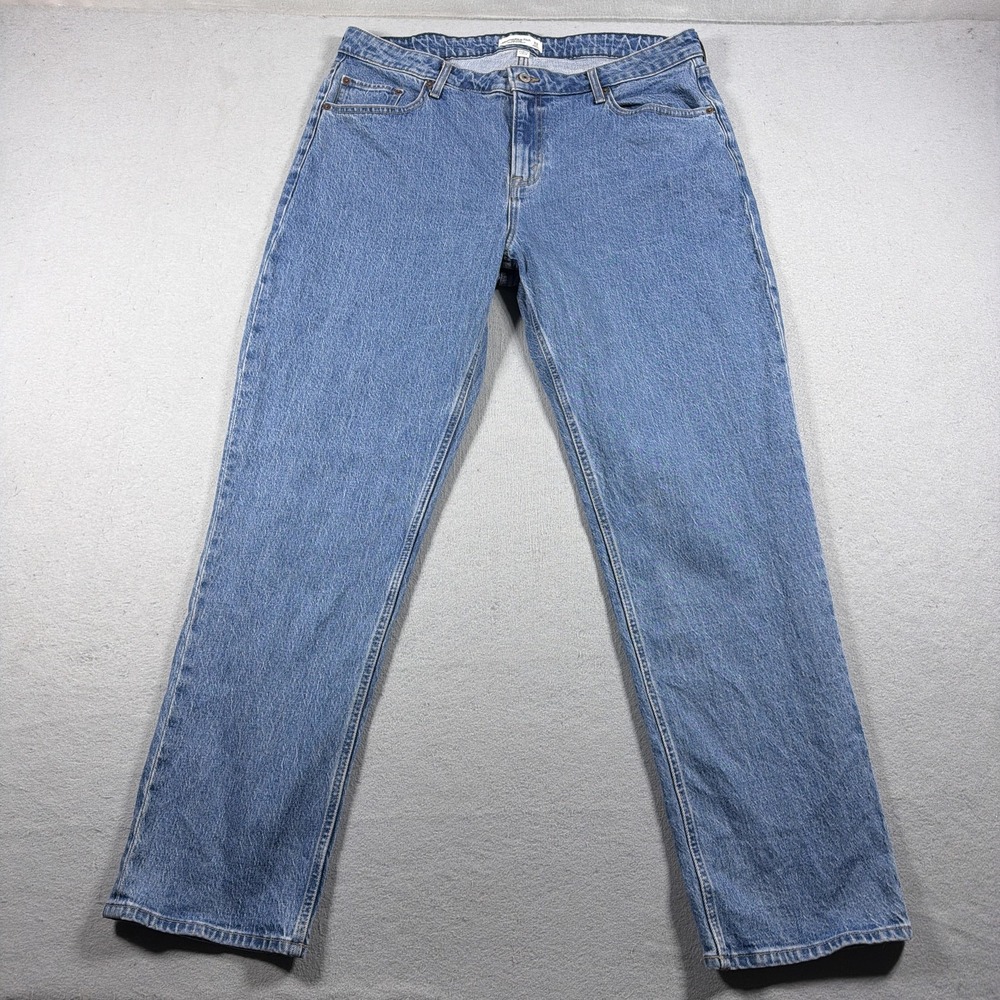 Abercrombie & Fitch Jeans Womens 33 Long 90s Straight Mid Rise Curve Love Denim